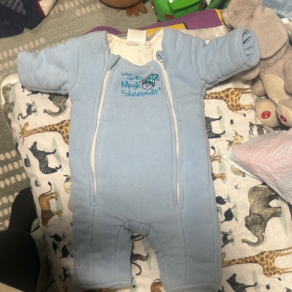 Baby Magic Sleepsuit One-Piece Footie in Light Blue